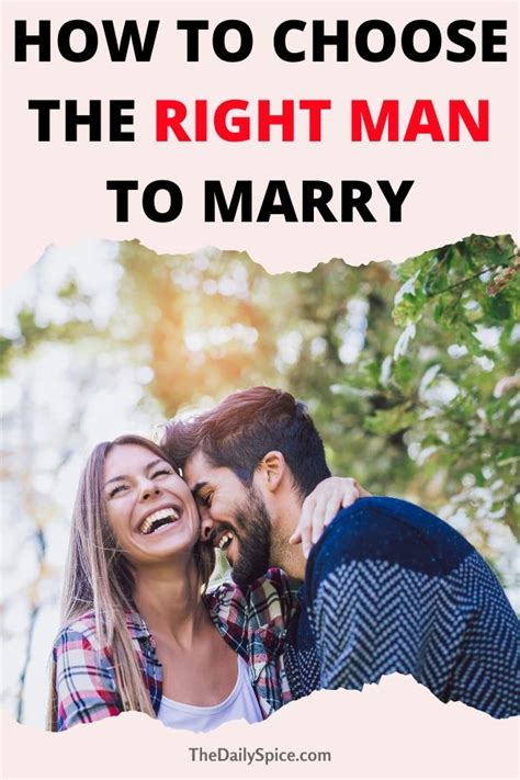 10 Tips On How To Choose The Right Man To Marry The Daily Spice