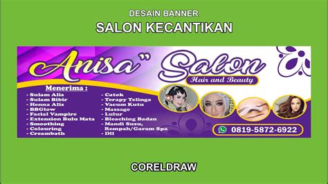 Desain Spanduk Wo Salon Contoh Spanduk Salon Kecantikan Desain Spanduk