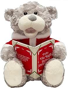 Amazon.com: Cuddle Barn Storytime Teddie Animated Storytelling Grey ...