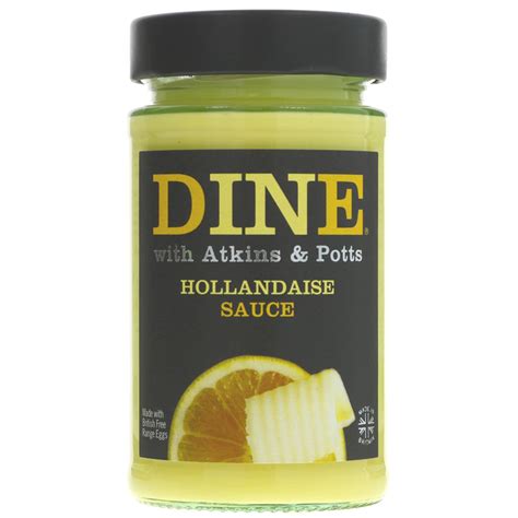 Hollandaise Sauce 180g Dine With Atkins And Potts Healthy Supplies