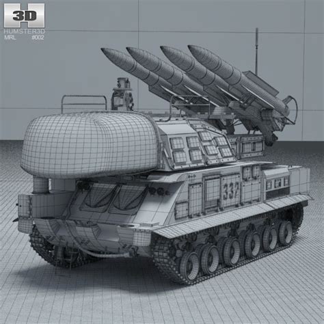 Buk M1 missile system 3D model - Military on Hum3D