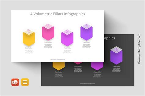 Volumetric Pillars Presentation Infographics Mod Le De Pr Sentation