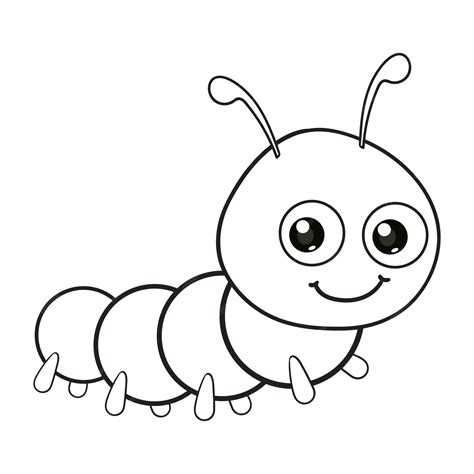 Caterpillar Black And White Clip Art