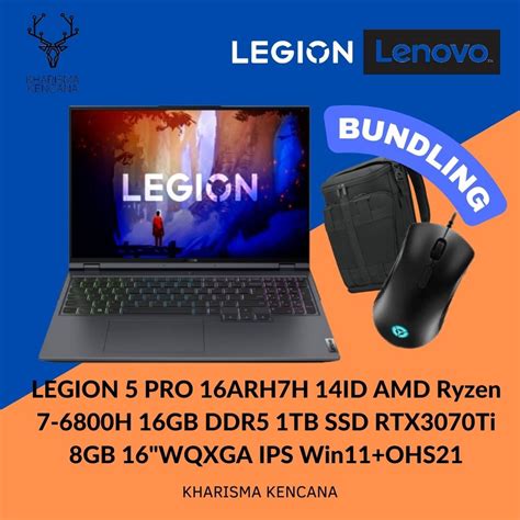 Jual Legion 5 Pro 14id R7 6800h 16gb Ddr5 1tbssd Rtx3070ti 16wqxga W11 Ohs Shopee Indonesia