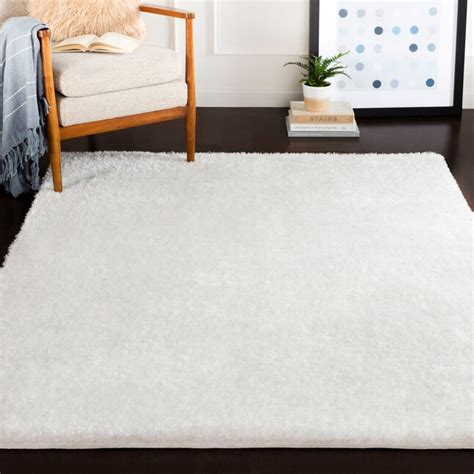 Surya Alaska Shag 8 X 10 (ft) White Indoor Solid Area Rug at Lowes.com