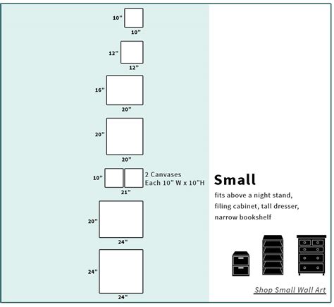 Amborela Canvas Size Chart | Amborela