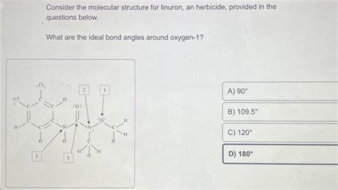 Solved Consider the molecular structure for linuron, an | Chegg.com