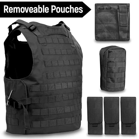 Military Tactical Vest with Molle | Plate Carrier Vest for Men - EcoGear FX