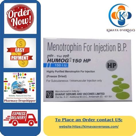 Menotropin Hmg Iu Injection Packaging Type Box At Rs Piece