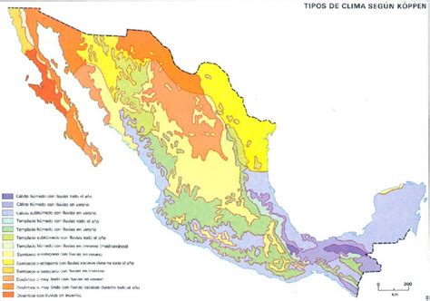 Tipos De Clima En México Mapa Apuntes De Geografía Docsity