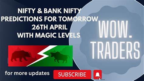 Nifty And Bank Nifty Tomorrow Prediction 26th April Nifty Banknifty