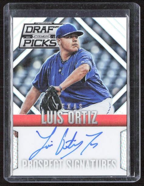 2014 Panini Prizm Perennial Draft Picks Prospect Signatures Prizms Luis