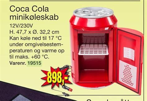 Coca cola minikøleskab tilbud hos Harald Nyborg