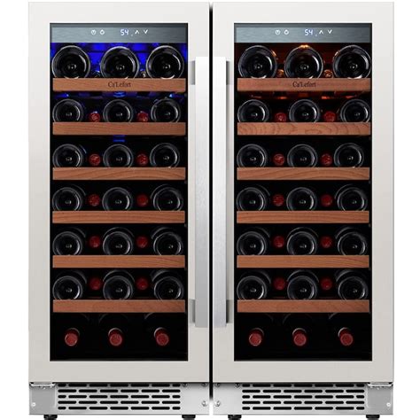 Calefort 30 In W 66 Bottles Stainless Steel Dual Zone Cooling Built In Freestanding Indoor