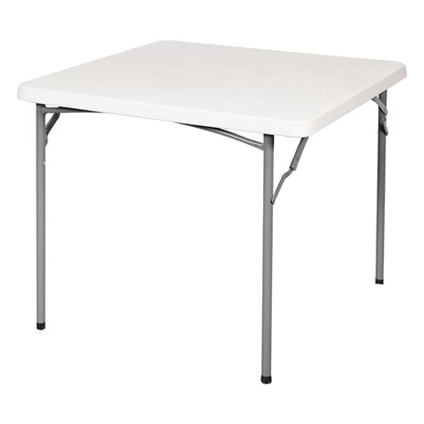 Mesa De Plástico Plegable Cuadrada Cantia