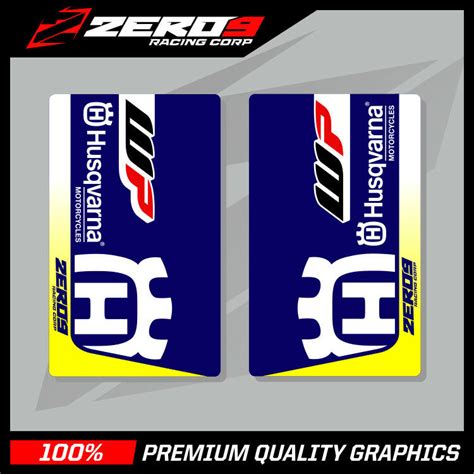 Husqvarna Se Upper Fork Decals Blue White Motocross Graphics Mx