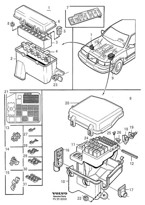 2021 Volvo V90 AWD Fuse Box Diagrams