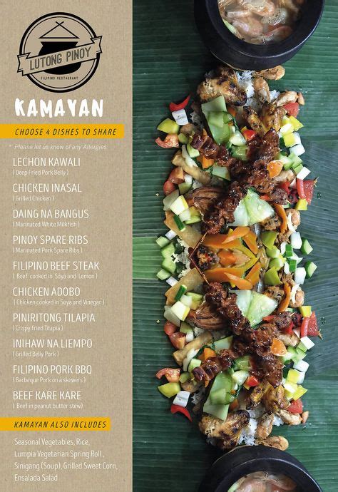 10 Filipino Restaurant Menu ideas | filipino, menu restaurant, menu