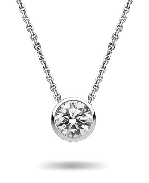 Diamond Single Stone Pendant Chalfen Of London