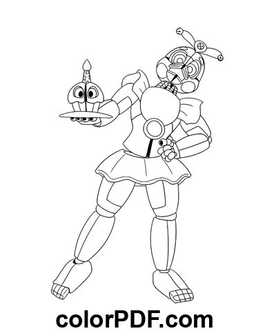 Chica Fnaf Coloriages Et Livres En Pdf