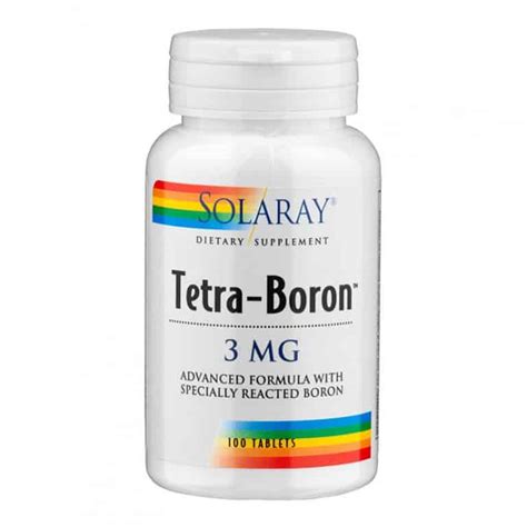 Solaray Tetra Boron 3 Mg Health Nut Vitamin