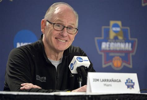 Miami Hurricanes Head Coach Jim Larranaga at ACC Operation Basketball