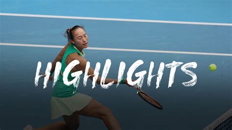 Australian Open Qinwen Zheng Yafan Wang Highlights Runde