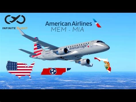 Infinite Flight Memphis MEM To Miami MIA TIMELAPSE American