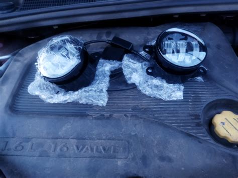 Диодные ПТФ. — Lada XRAY, 1,6 л, 2021 года | своими руками | DRIVE2