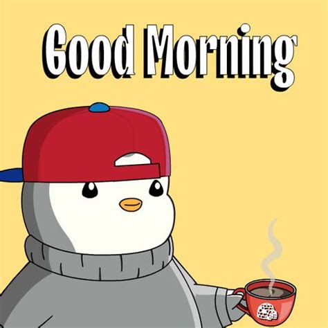 Tired Good Morning By Pudgy Penguins Find Share On GIPHY In