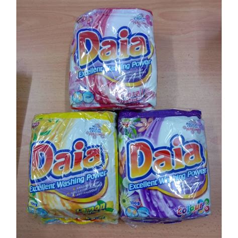 Daia Detergent Powder Serbuk Pencuci Daia 100g Shopee Malaysia