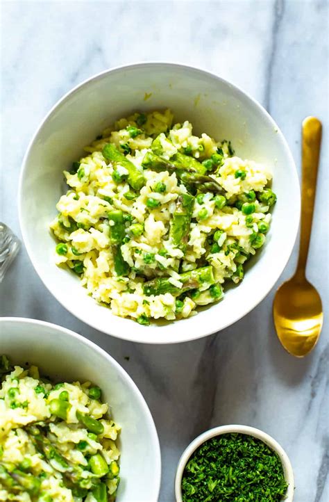 Spring Pea Instant Pot Risotto - Eating Instantly