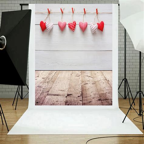 FAMTKT Valentines Day Backdrop Valentine S Day Heart Photography Vinyl