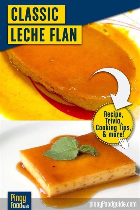 Classic Leche Flan Recipe Pinoy Food Guide