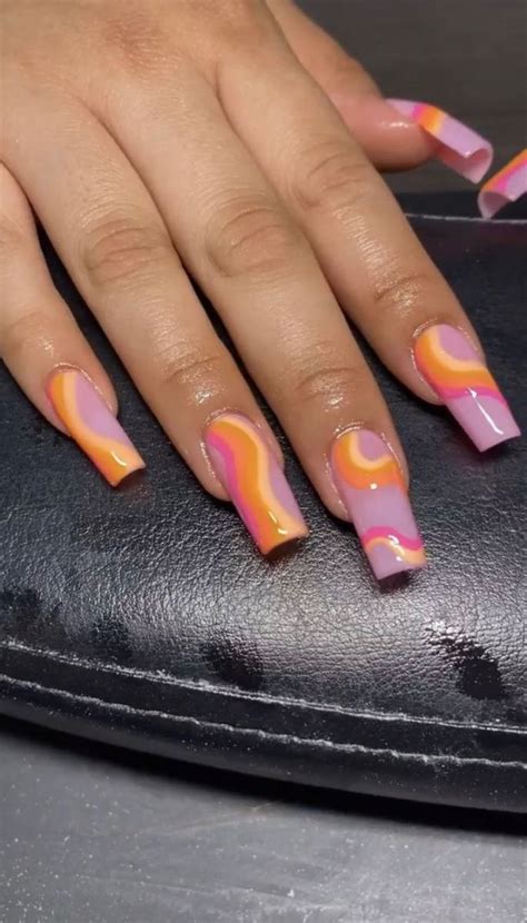 Pin By Ava On Nail Inspo Long Acrylic Nails Fire