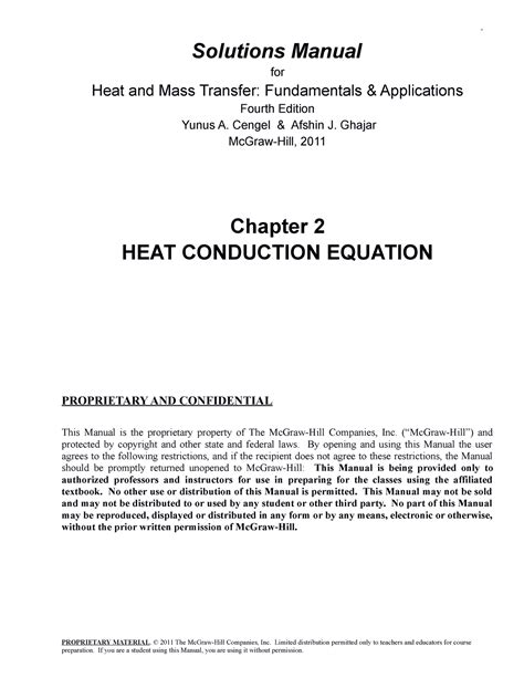 Pdfcoffee Solution Solutions Manual For Heat And Mass Transfer