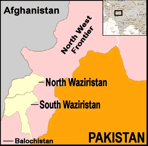 Pakistan Waziristan Map - MapSof.net