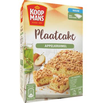 Koopmans Plaatcake Appelkruimel Bakmix 450 G Bestellen Jumbo