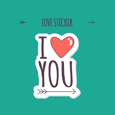 I Love You Heart Stickers By Auston Salvana