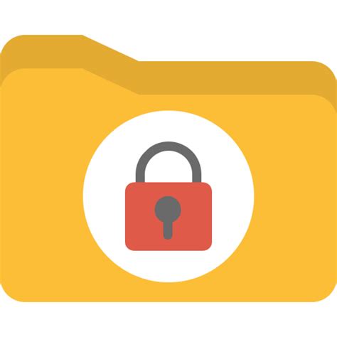 secure folder generic color fill icon