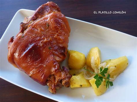 JULIA Y SUS RECETAS Codillos De Cerdo Al Horno Con Romero Y Tomillo