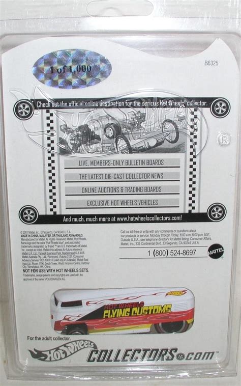 Rlc Hot Wheels White Vw Drag Bus Charity Exclusive Flying Custom Rare