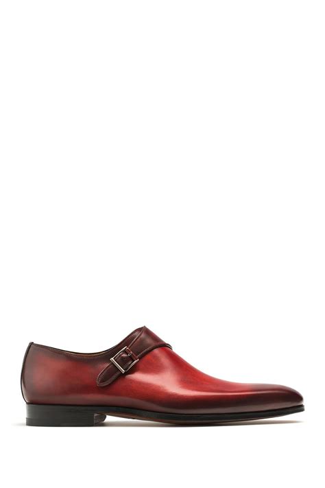 Magnanni Efren Monk Strap Dress Shoe In Red For Men Lyst