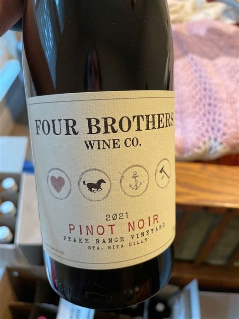 Four Brothers Wine Co Pinot Noir Zotovich Vineyard Usa