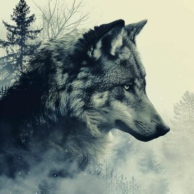 Wolf Head Silhouette Stock Photos, Images and Backgrounds for Free Download