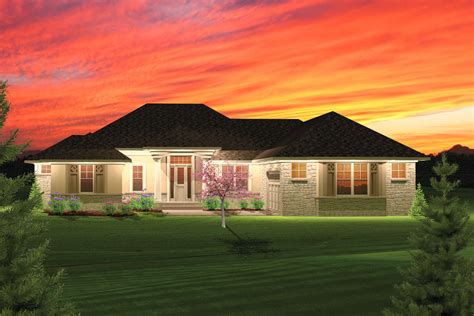 2 Bedroom Hip Roof Ranch Home Plan 89825ah Architectural Designs House Plans