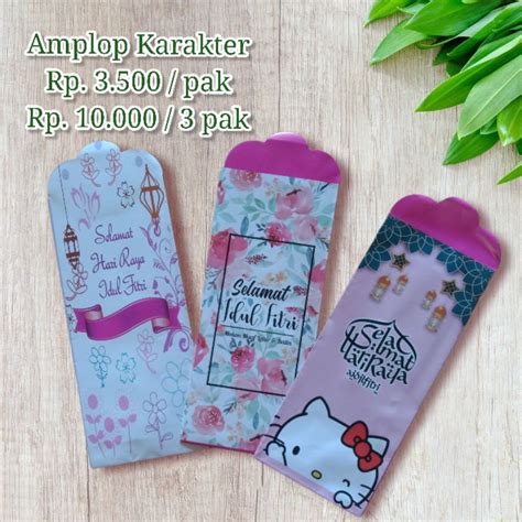 Jual Amplop Lebaran Karakter Amplop Thr Anak Amplop Lucu Shopee