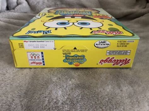 Spongebob Squarepants Cereal Box Kellogg S Jellyfishing Game New