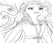 Coloriage Reine Des Neiges 2 Avec Anna Elsa Kristoff Sven Olaf