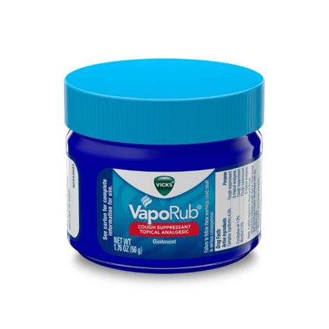 Vicks Vaporub Cough Suppressant Topical Analgesic Ointment Vitality Medical